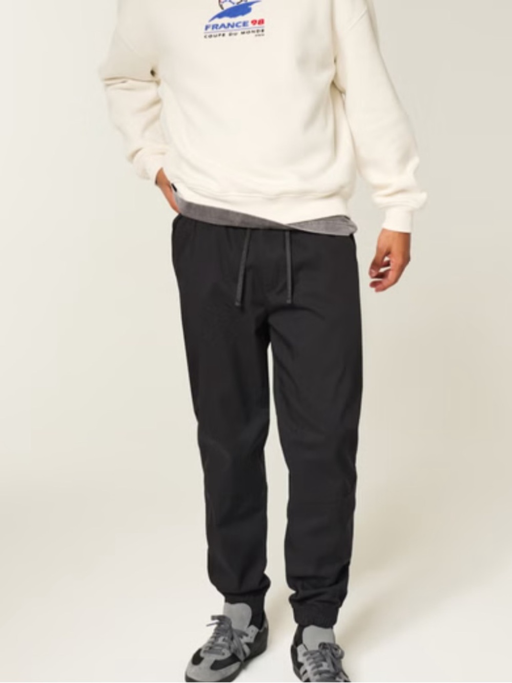 Hollister Black Drawstring Jogger Pants